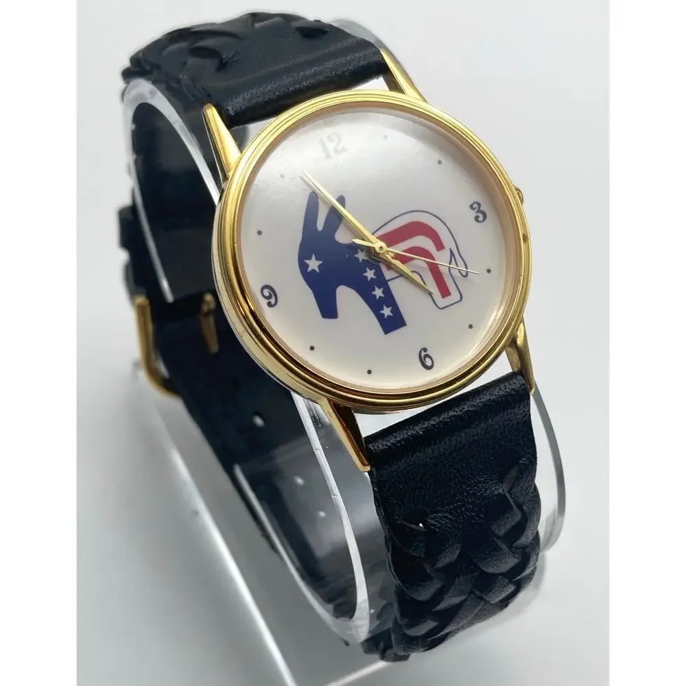 Political Watch red outfit